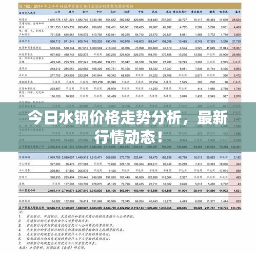 今日水钢价格走势分析，最新行情动态！